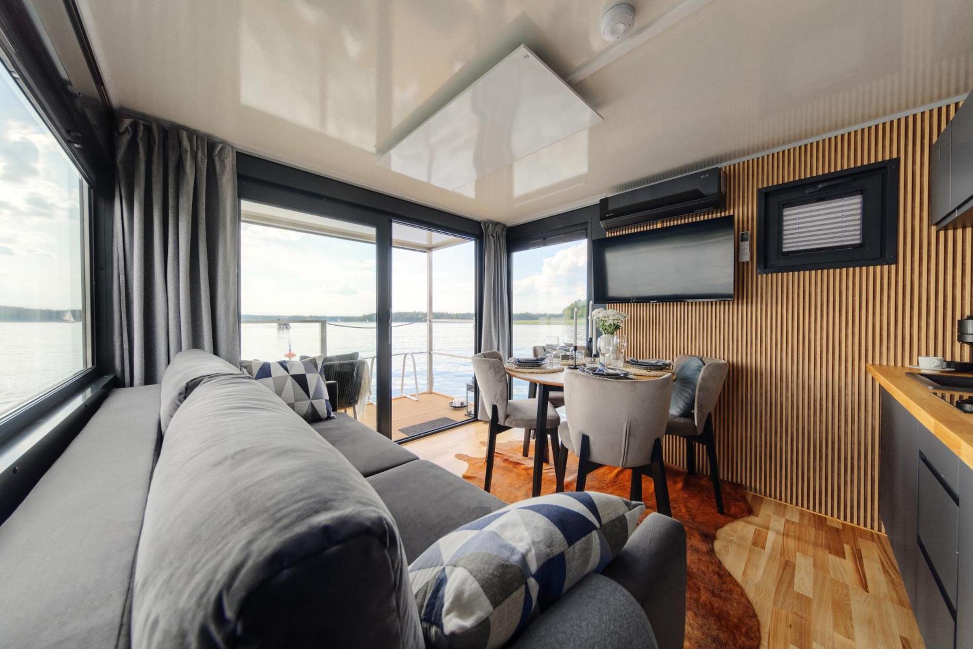 Domek Na Wodzie - Houseboat -Sauna, Taras Na Dachu, Dwie Sypialnie Миколайки Экстерьер фото